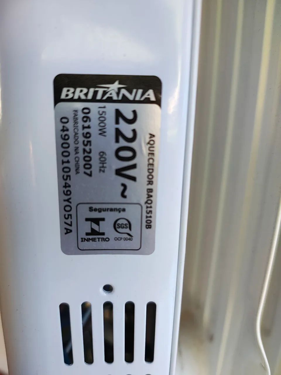 Aquecedor elétrico a óleo Britânia. - Foto 4
