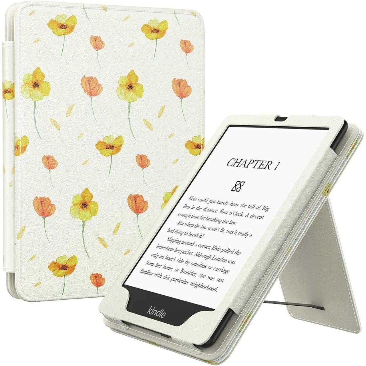 MoKo Capa Protetora De Couro PU c/ Faixa Elástica - Kindle Paperwhite De 6.8