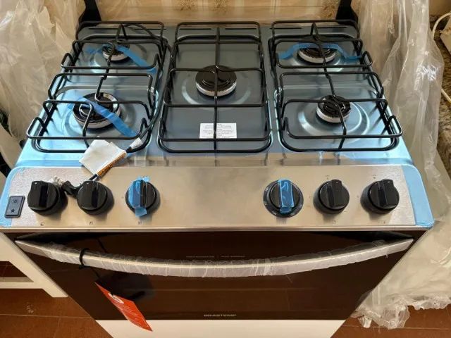 Fogao - BRASTEMP - Branco - 5 Bocas - Bivolt - NOVO (modelo: BFS5NDB)