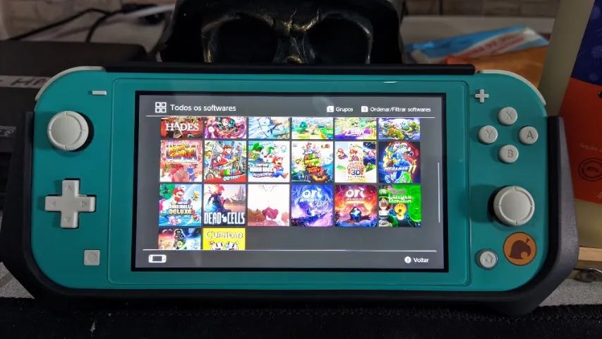 Nintendo Switch Lite Azul Usado Perfeitas Condições - Foto 3