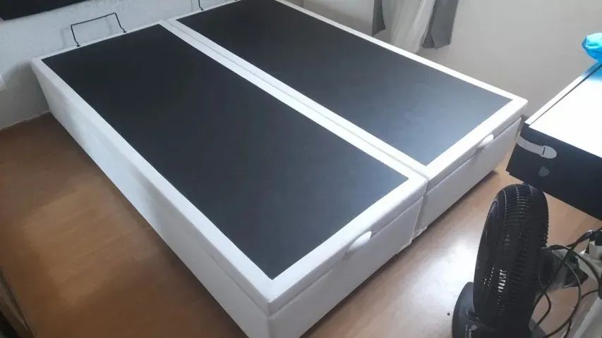 Base Box Baú King 1,93x2,03 Blindada, Laterais Fechadas Na Madeira, Cartão 12x! - Foto 2