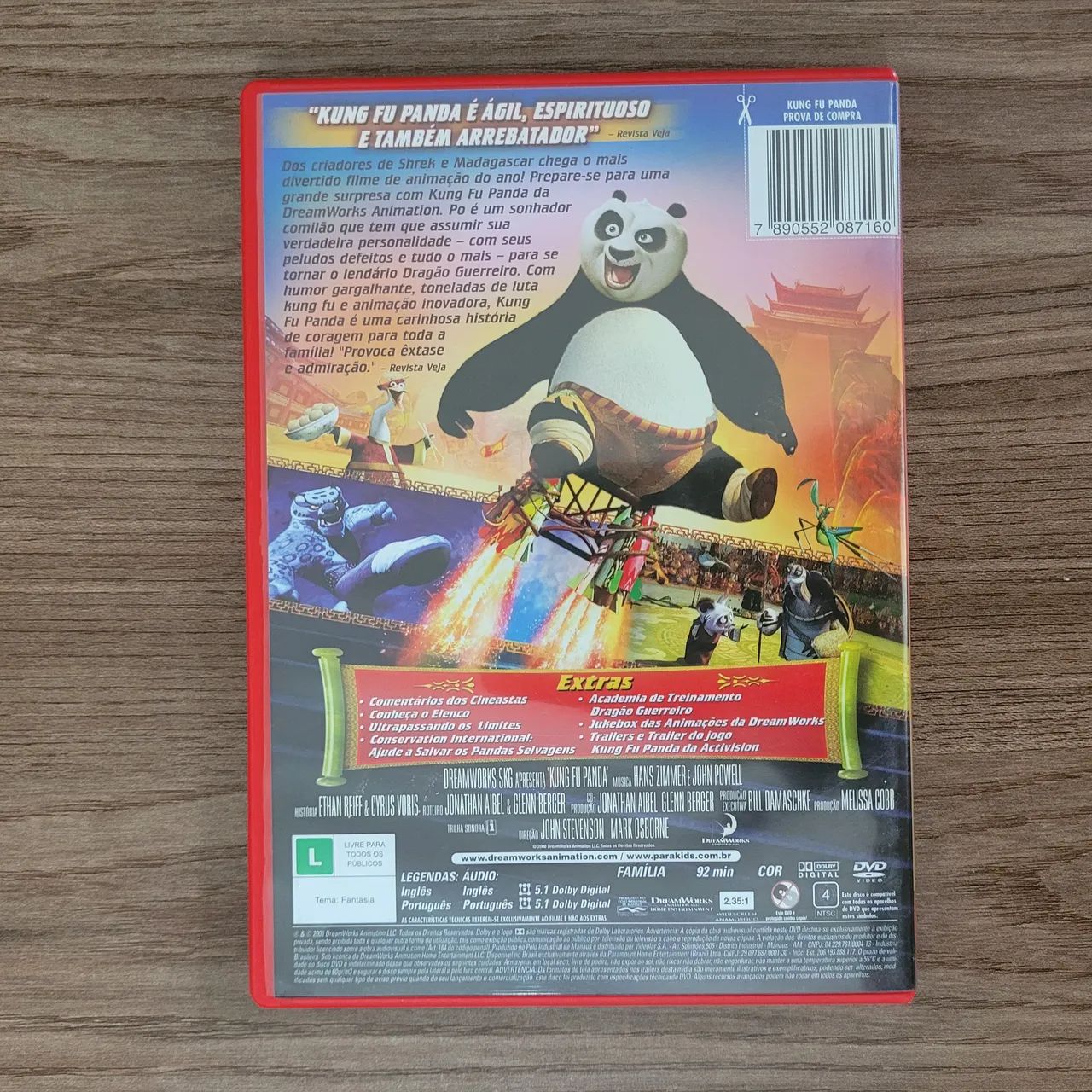 Kung Fu Panda - DVD DreamWorks - Foto 2