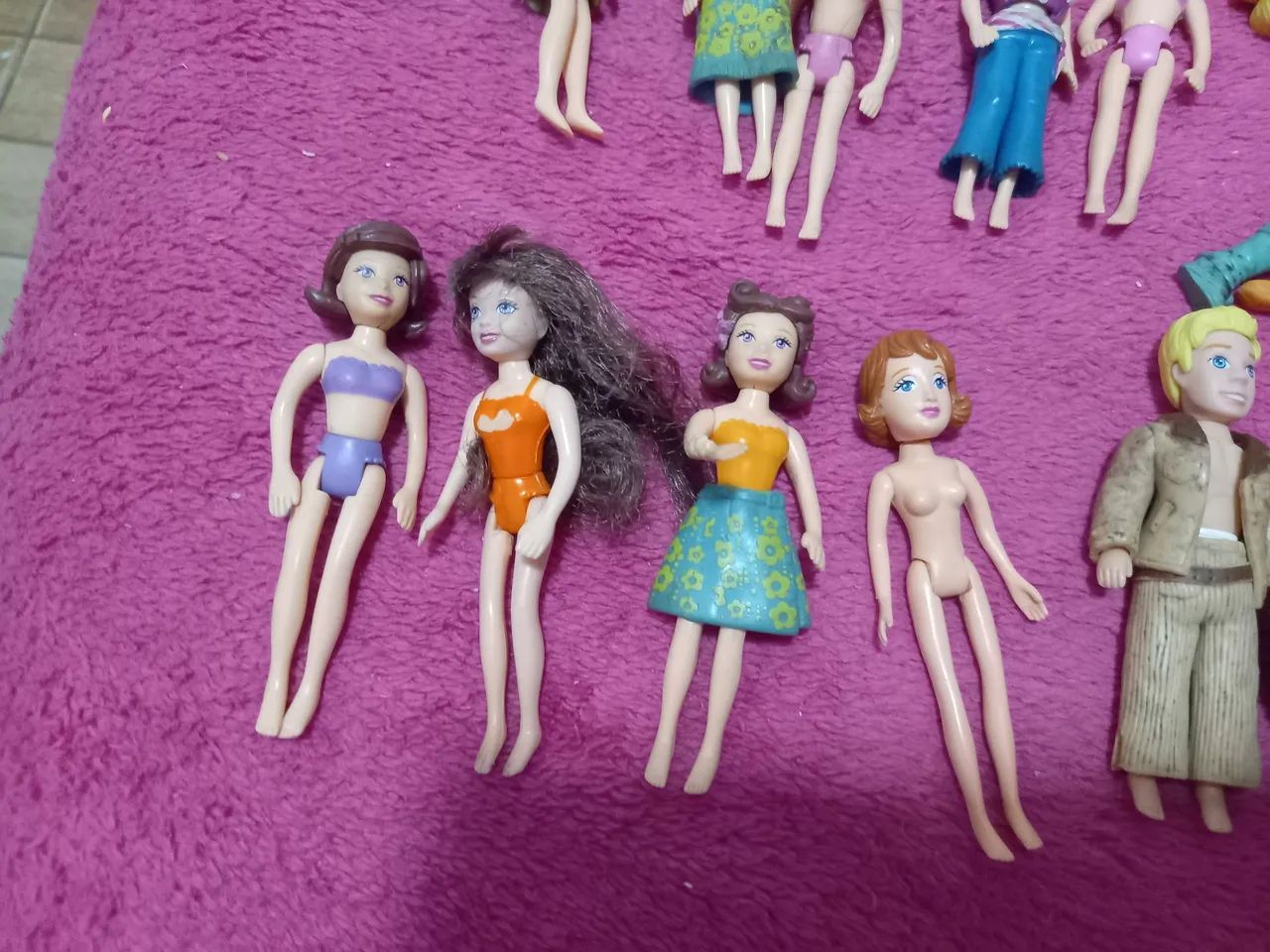 Bonecas Polly antigas  -24 peças