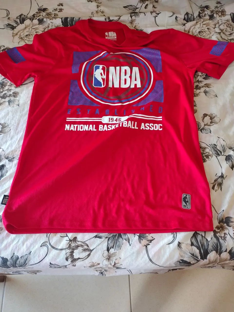 Camisa NBA Vermelha, original, nova