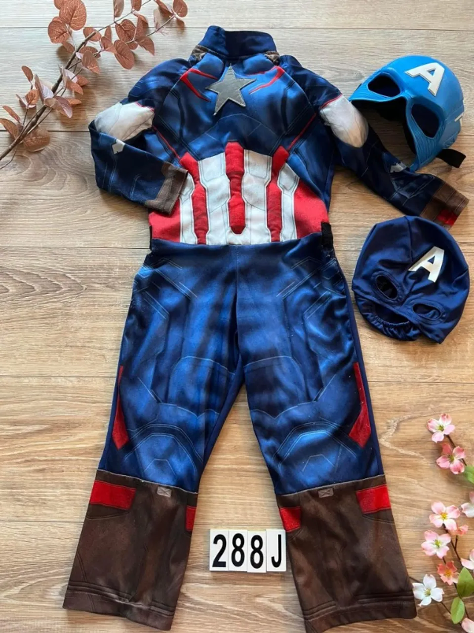 Fantasia Capital America Marvel ( falta o cinto 3-4 anos