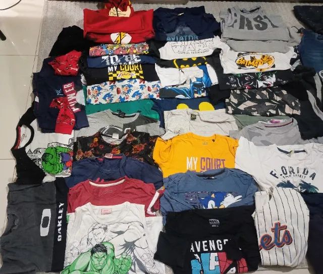 Lote roupas Menino 6/8/10 anos