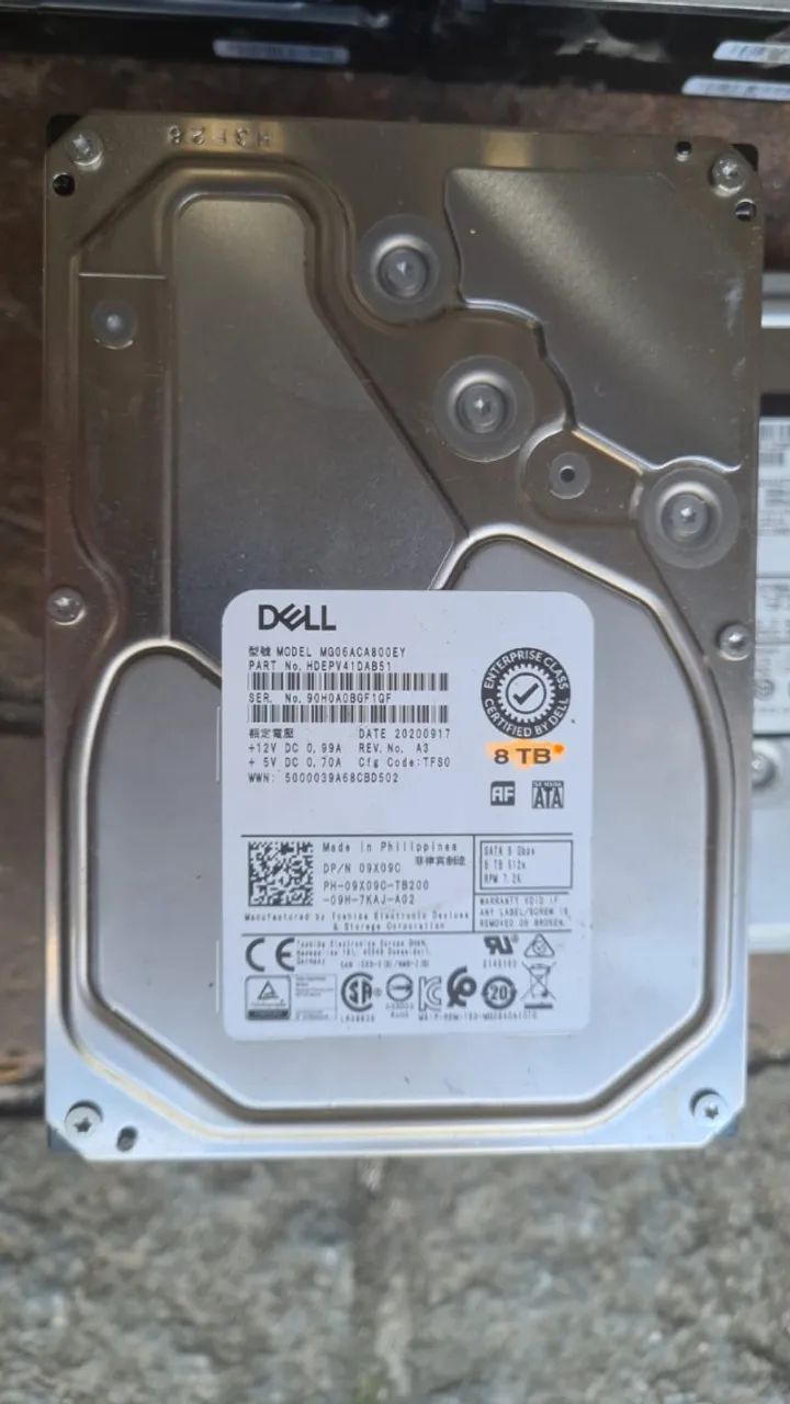hd dell 8tb sas 