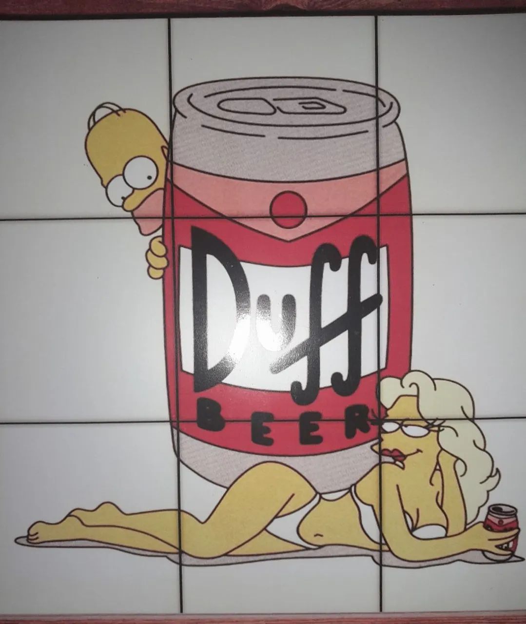 Quadro Decorativo 48cm/ Duff Beer - The Simpsons - Foto 6