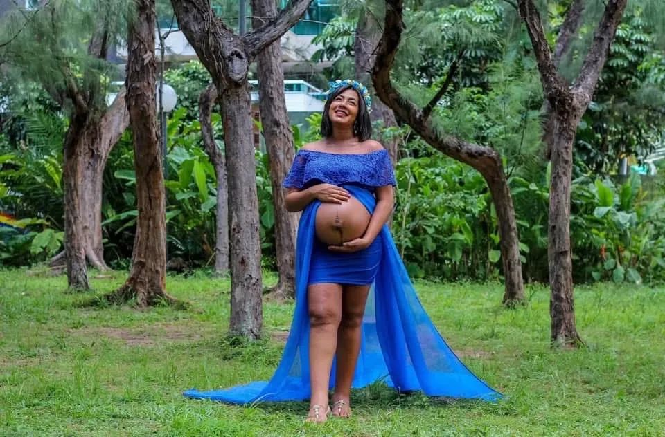 Vestido para ensaio gestacional 