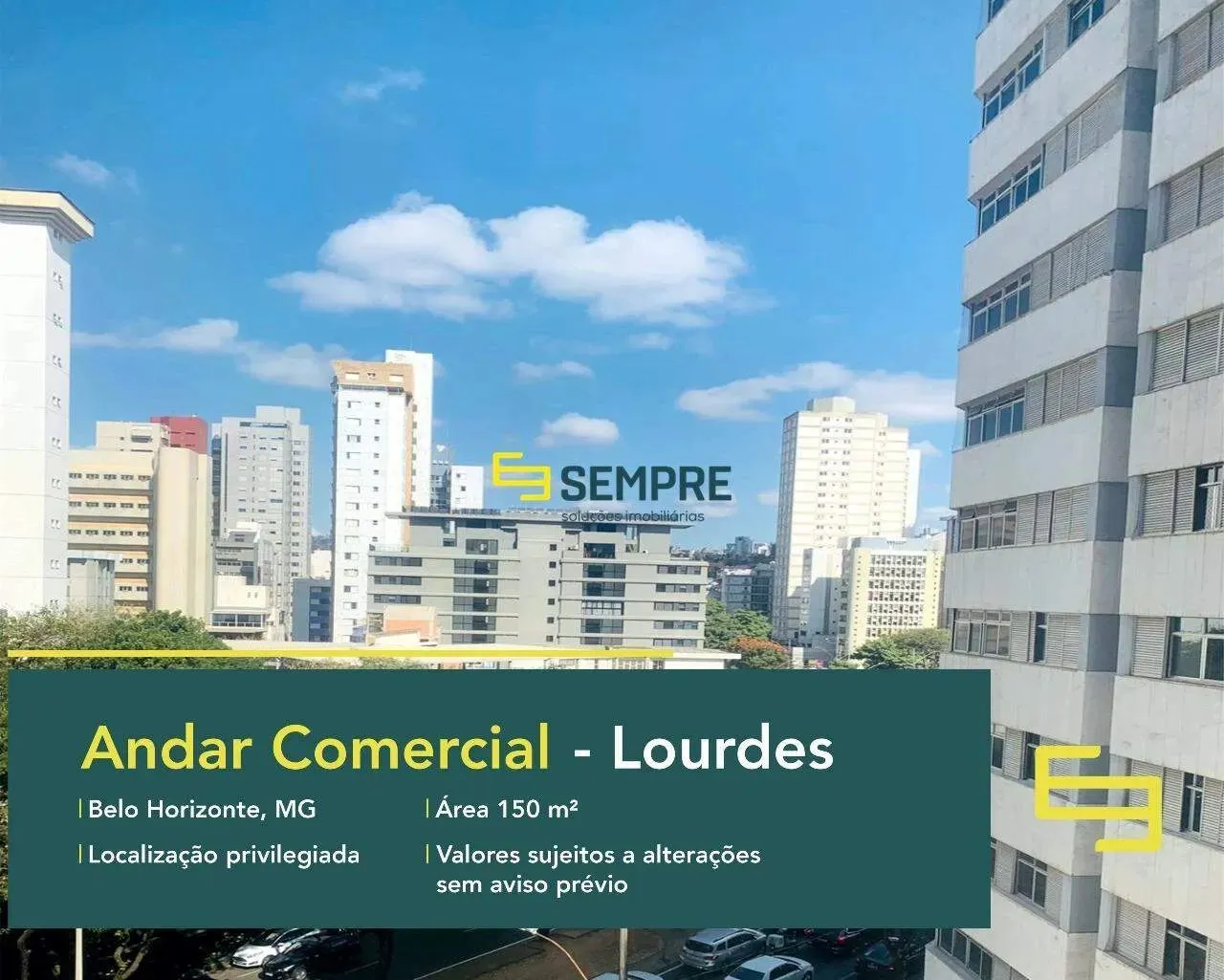 Andar comercial para alugar no Lourdes em BH