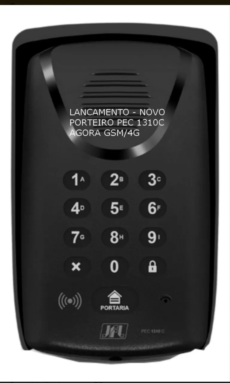 Porteiro S/ Fio Via Celular Gsm/4g Pec 1310c C/ Fonte 20 Tag Cor Preto - Foto 4