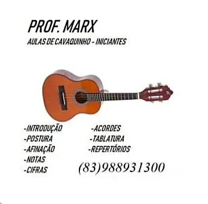 Aulas de Cavaquinho para Iniciantes com Prof. Marx