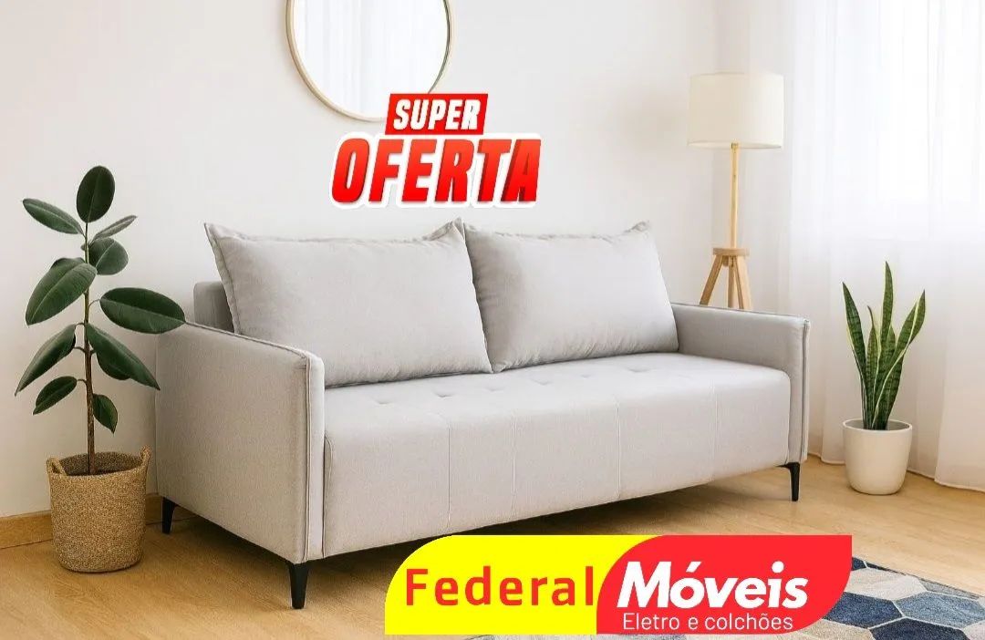 Sofá 2 Lugares 2,10m Novo - Elegância e Praticidade em um Só Produto!