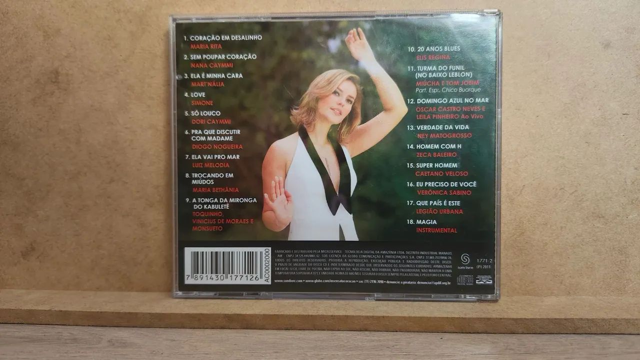 Novela Insensato coração  - CD da trilha sonora original - 2011 - Foto 3
