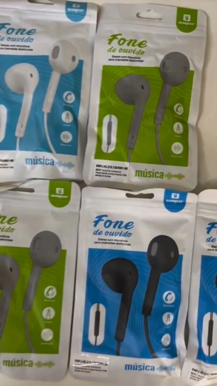 Kit com 10 Fones de ouvido a preço de custo