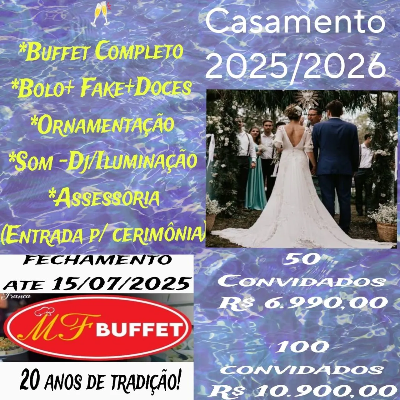 Buffet Completo para Casamentos 2025/2026