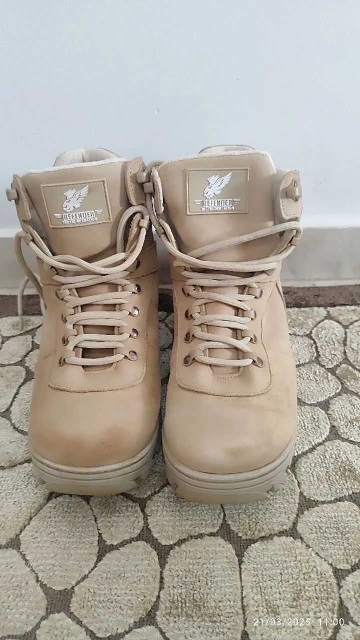 Boa em Couro Cano Médio Tática Defender Tatic Defender - Foto 4
