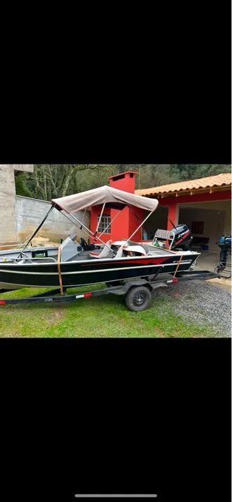 Lancha metalglass motor 50 mercury - Foto 4