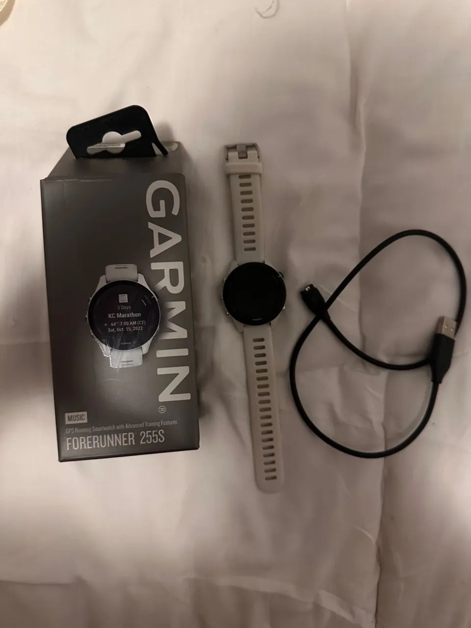 Relógio Inteligente Garmin Forerunner 255S Music Branco