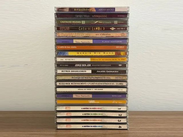 Pacote com 20 CDs de Música Brasileira