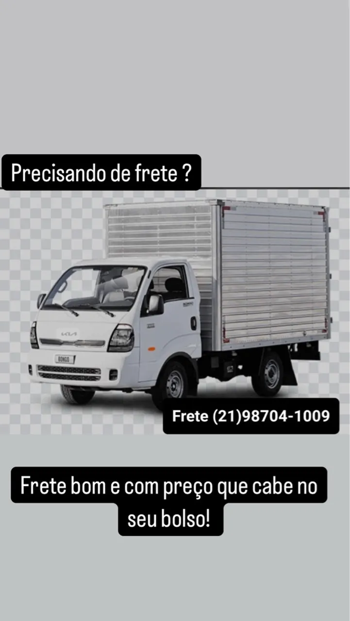 Frete? É só chamar.