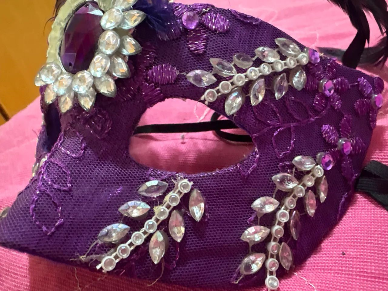 máscara fantasia para carnaval ou baile de gala - Foto 2