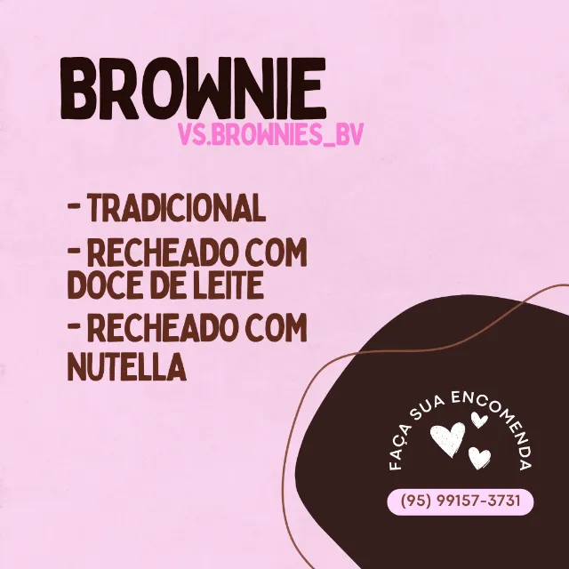 Brownies Tradicionais/Recheados Deliciosos