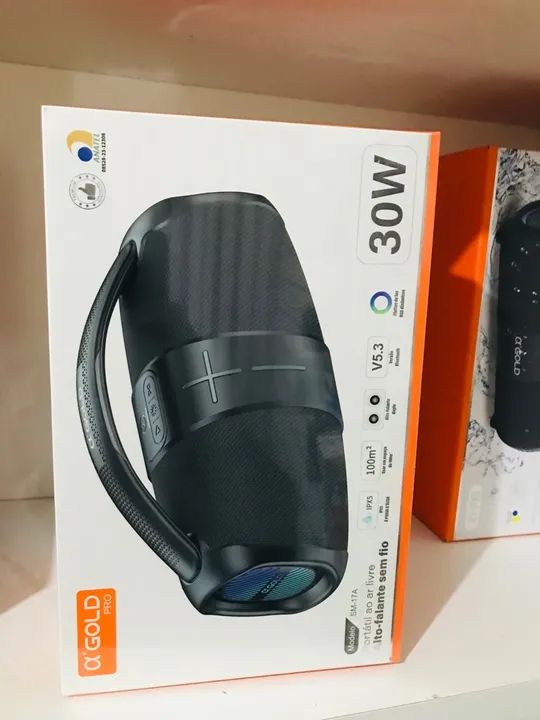 Caixa de Som Bluetooth a-Gold Pro 30W - IPX5 -  SM-17A - Foto 4