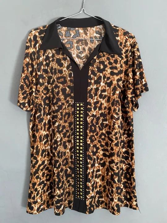 blusa estampada animalprint g