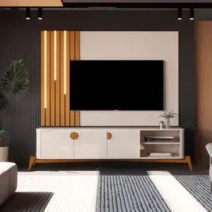 Bancada Buriti 1,8 off white/Nature