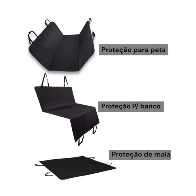 Capa Pet Protetora Impermeável Banco Traseiro de Carro - Foto 4