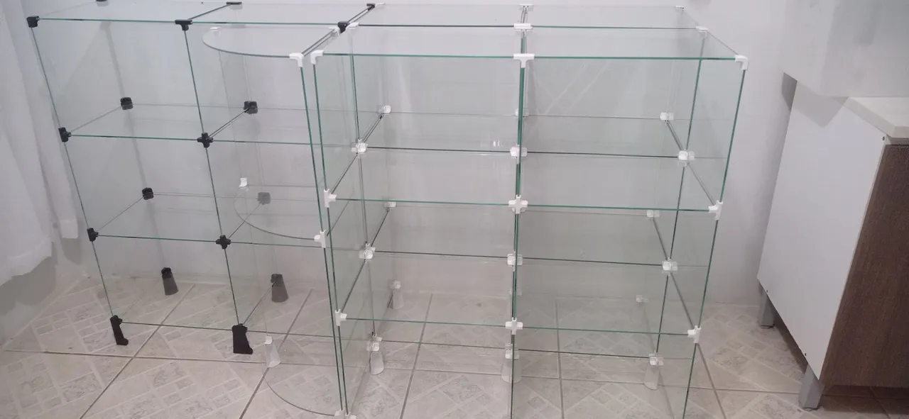 Estante de Vidro para Organização