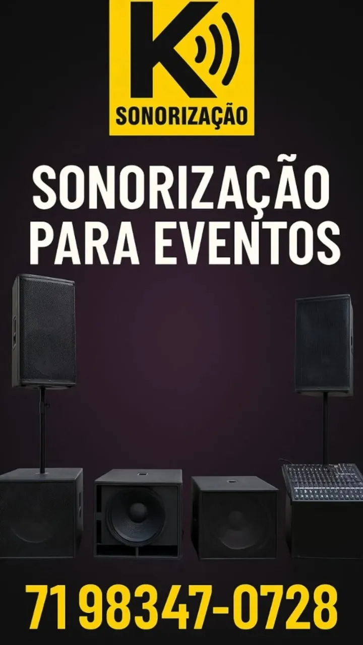 Aluguel de som duas altas de 1200 rms,cada caixa ,900RMS de subwoofer ,cada caixa.