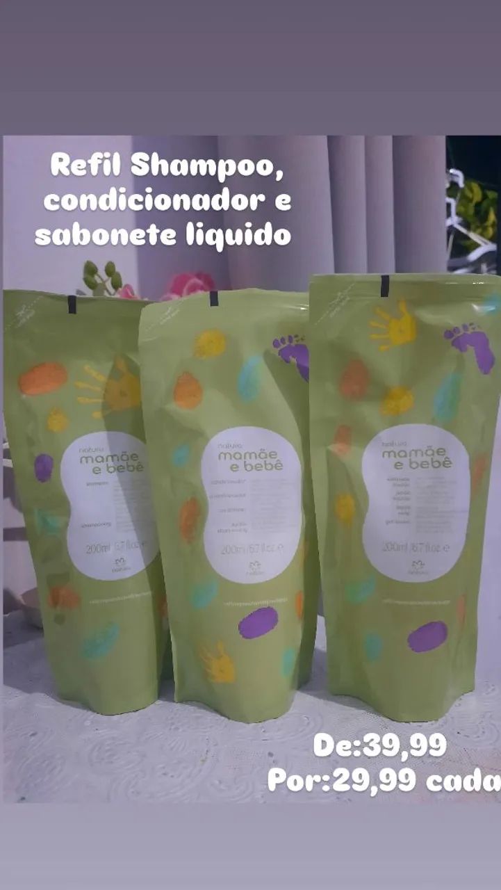 Natura Mamãe e Bebê em promoção