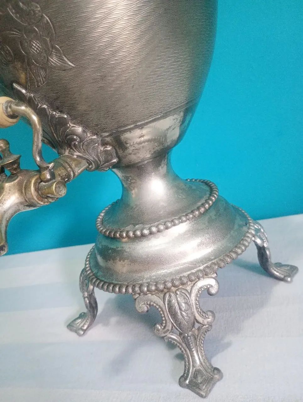 Reridade - Antigo Samovar Inglês Meriden Britannia Company - Foto 6