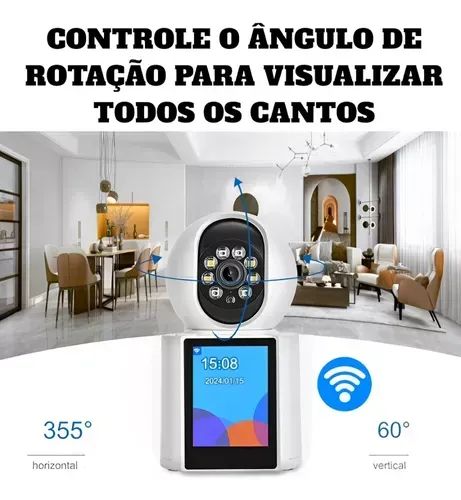Câmera de Segurança Itblue Tela Lcd 2.4pol Audio Visão Noturna Microfone - Foto 4