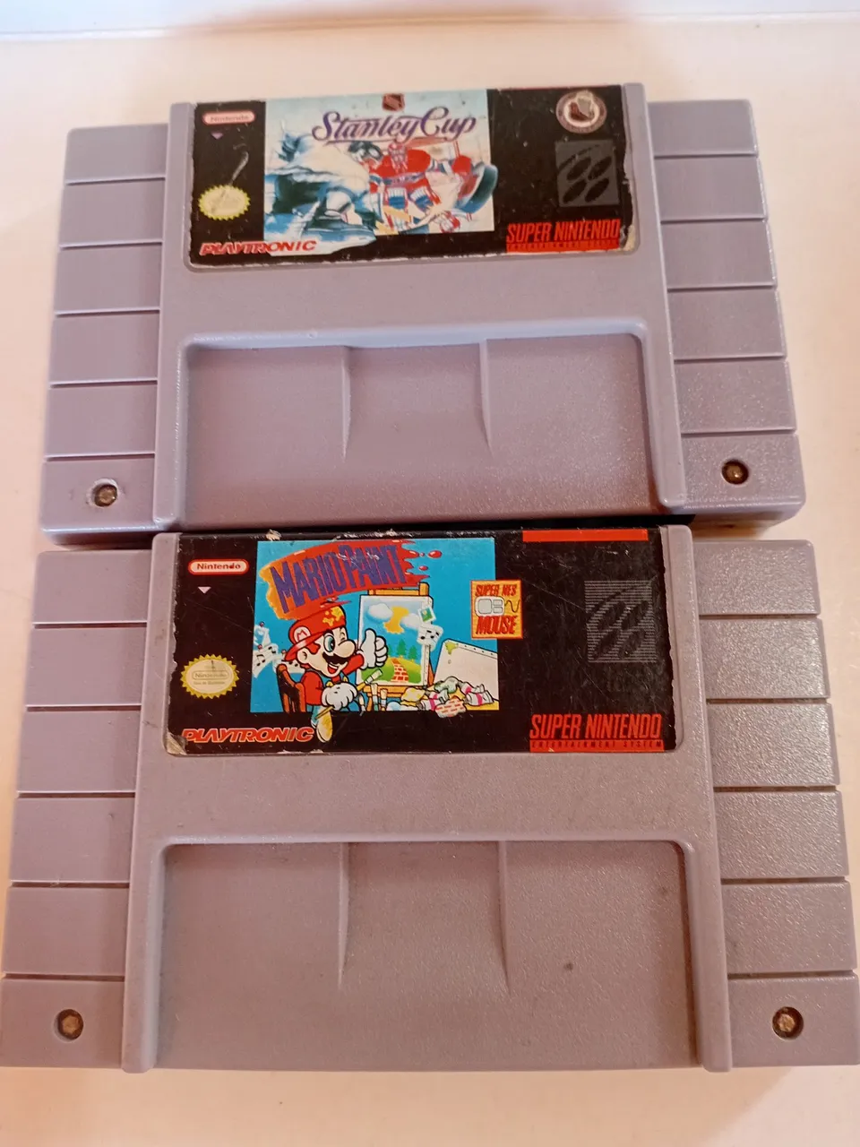 Super Nintendo - Stanley Cup e Mario Paint