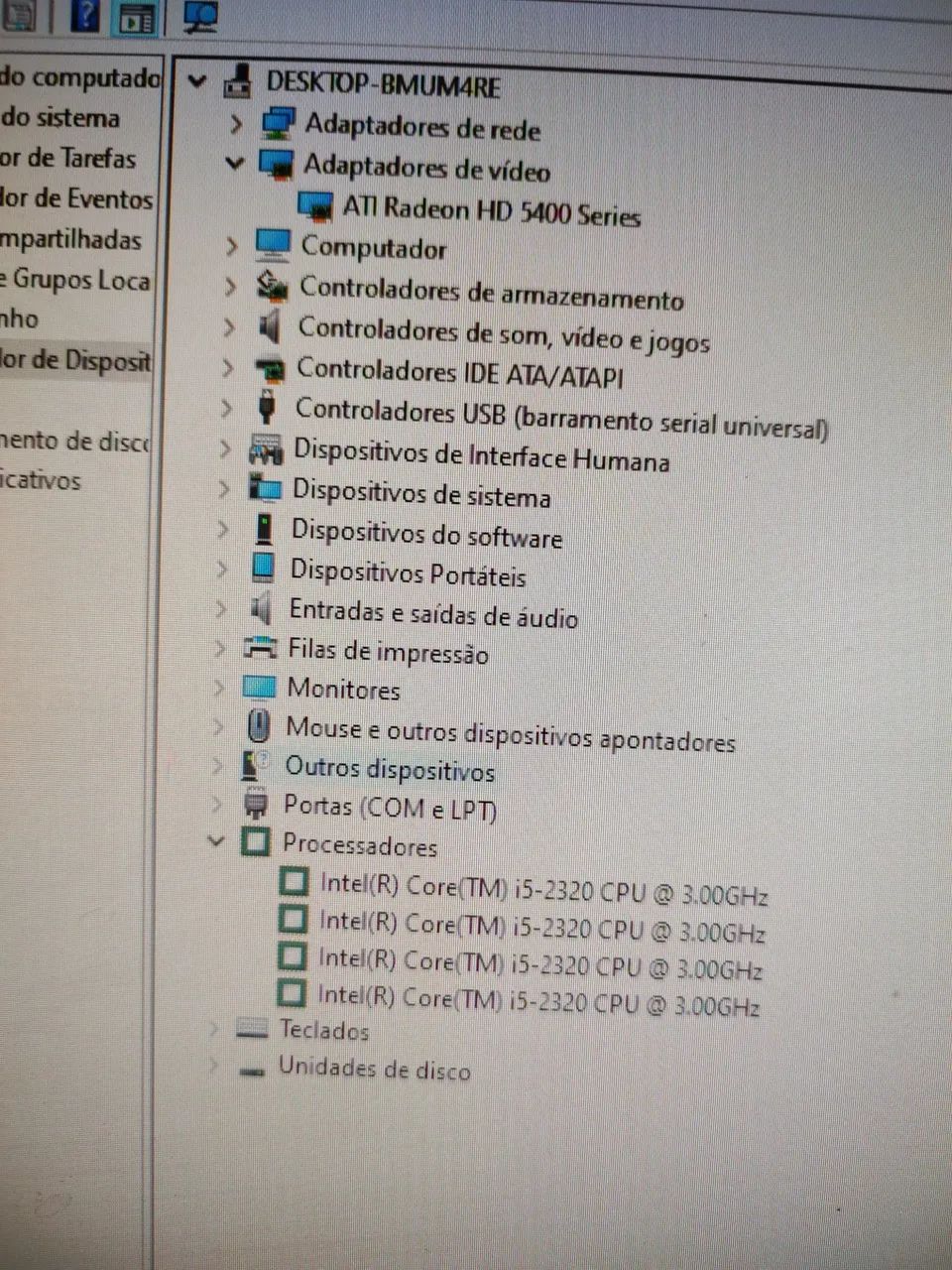 CPU i5 2320 8 gigas  com placa de vídeo HD 5400 1 giga 