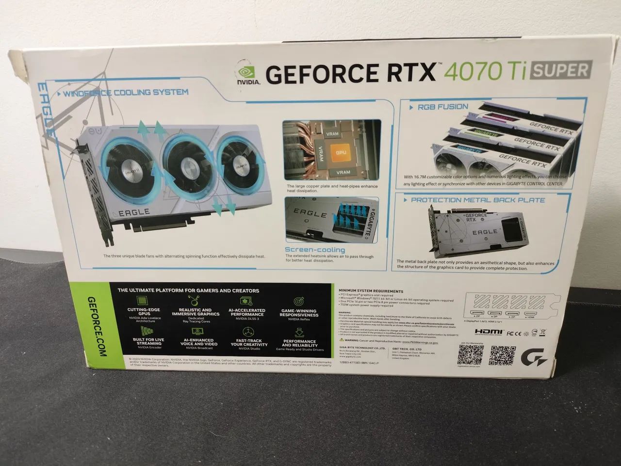 Placa de Vídeo Gigabyte GeForce RTX 4070 Ti SUPER Eagle OC ICE 16G - Foto 2