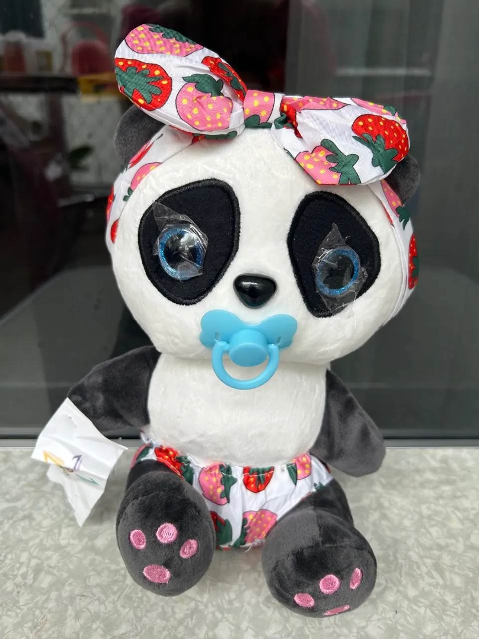 Pelúcia Panda com chupeta BR Machine!