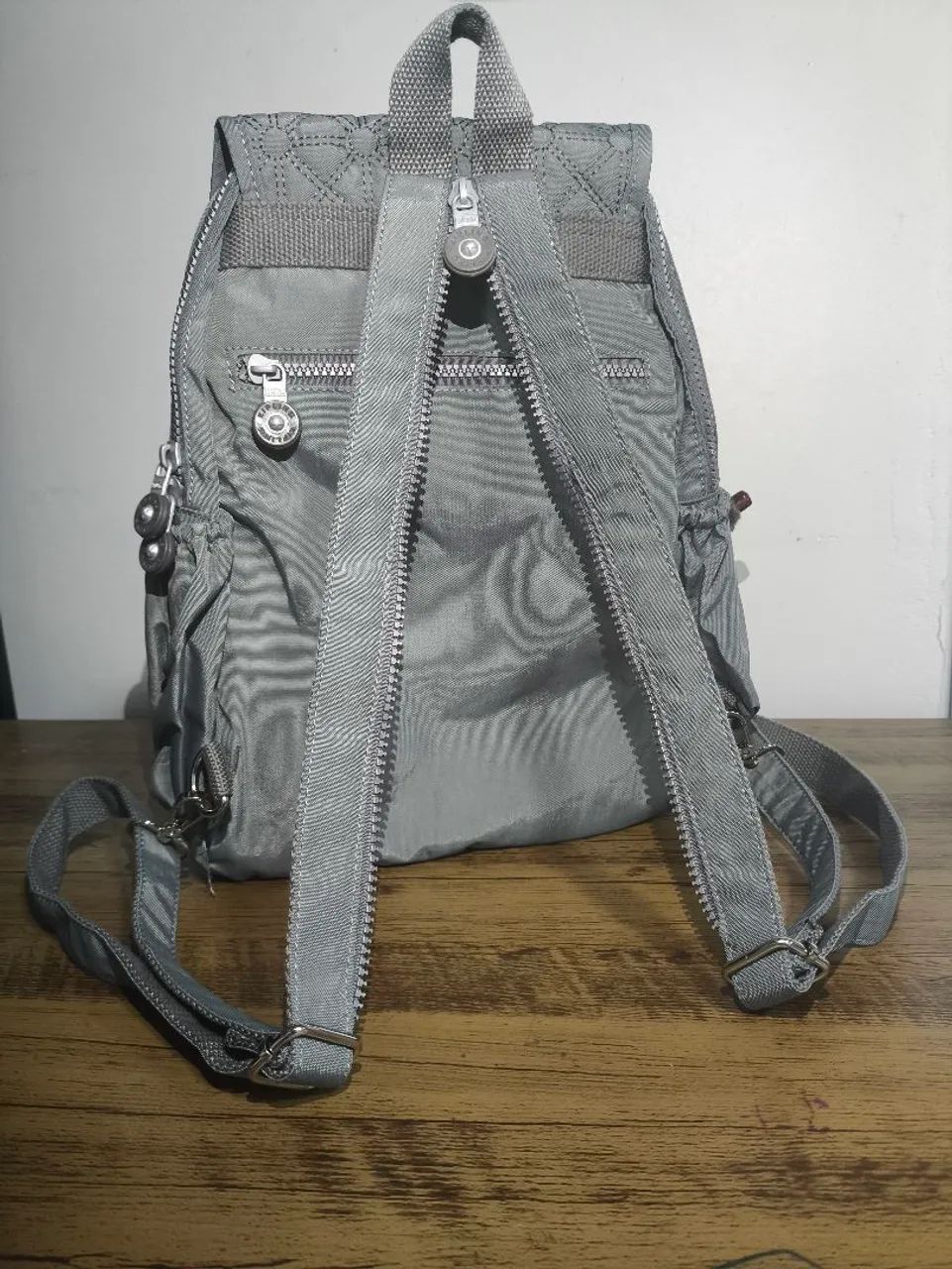 Mochila Kipling Cinza - Foto 3