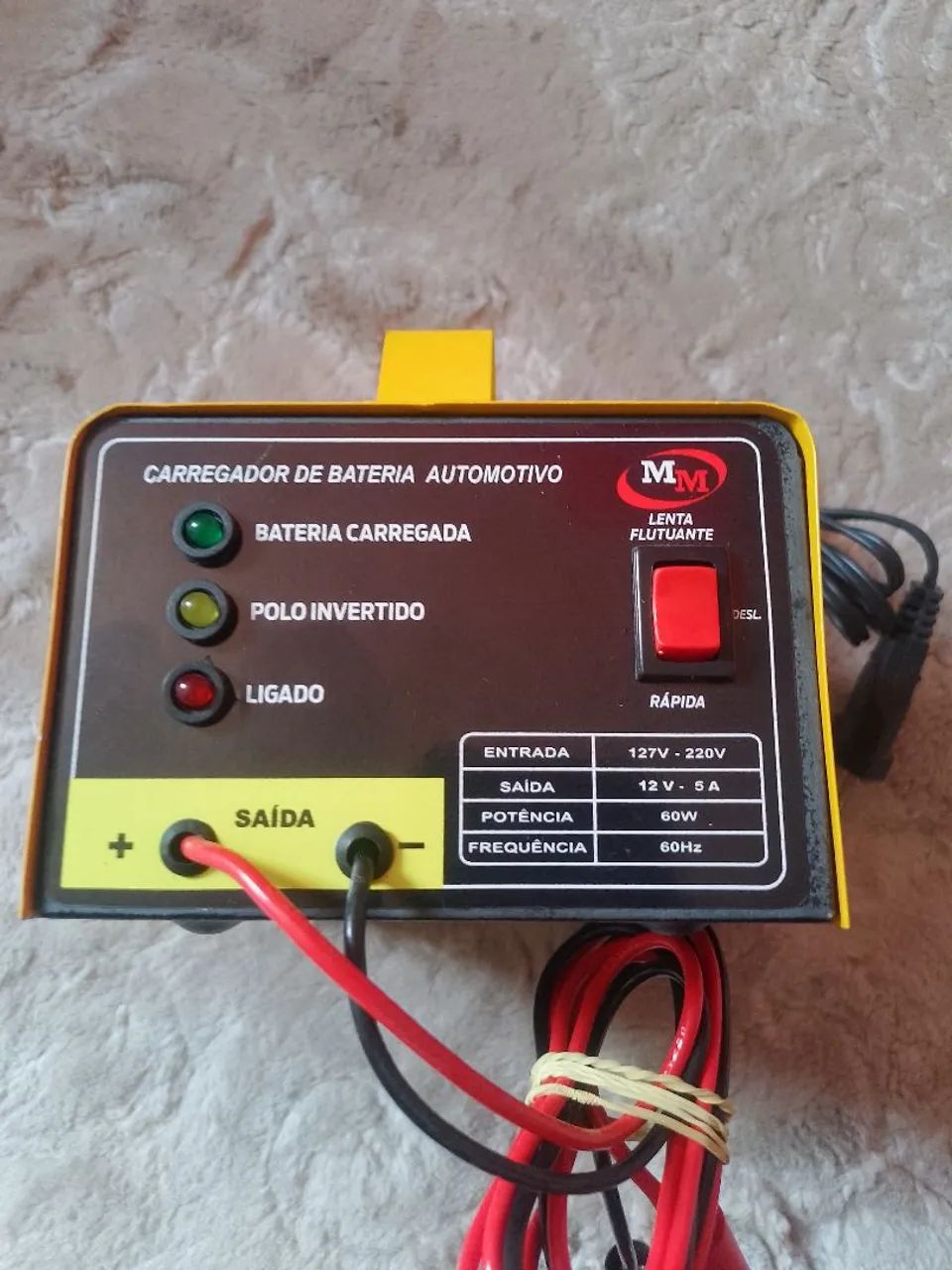Carregador de bateria automotivo 12v 5ah - Foto 3