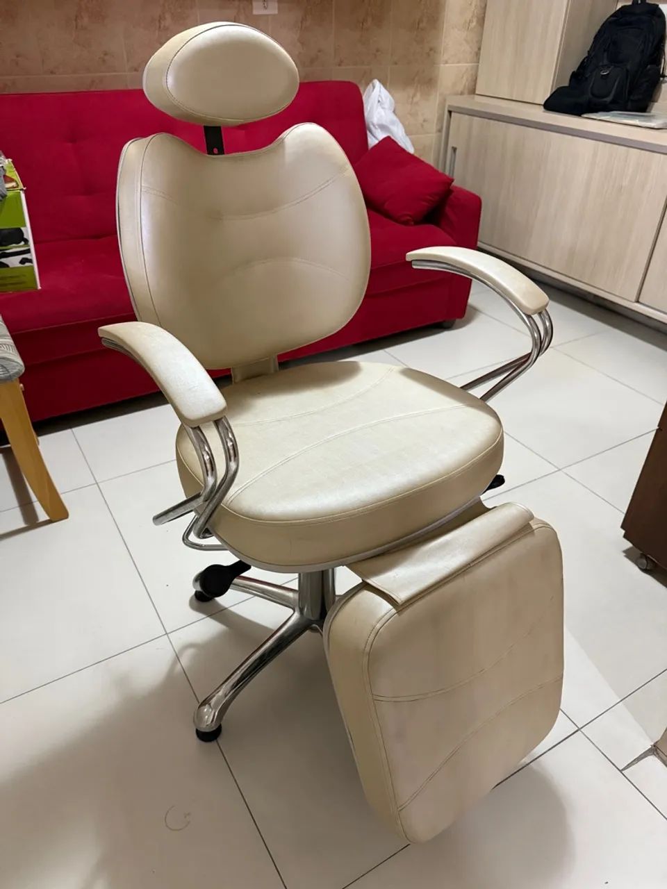 Cadeira Reclinável Estética, Cabeleireiro, Salão de beleza, Maquiagem - Topázio - Foto 2