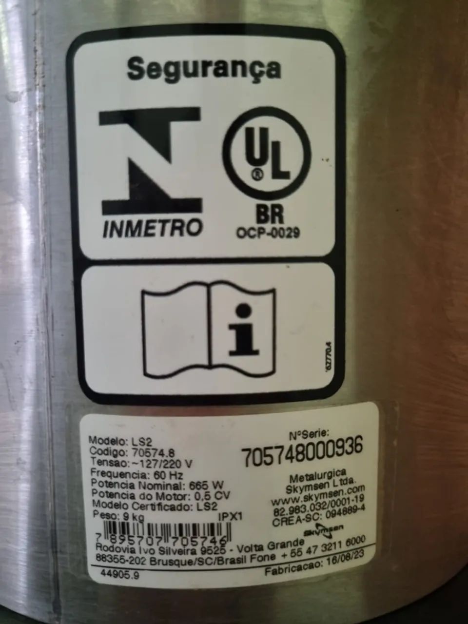 Liquidificador Comercial Skymsem Modelo LS2 Baixa Rotação - Foto 5