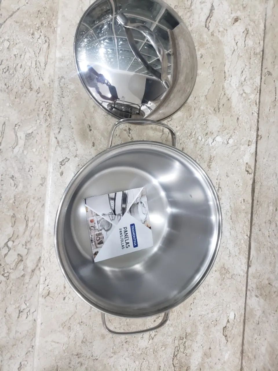 Caçarola Funda Inox 16cm - 1,5L Allegra Tramontina 62654/160 (3 unidades) - Foto 2