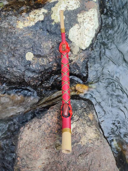 Tepi Rapé Fio Encerado Com Jaspe Vermelho E Ágatas De Fogo - Foto 5