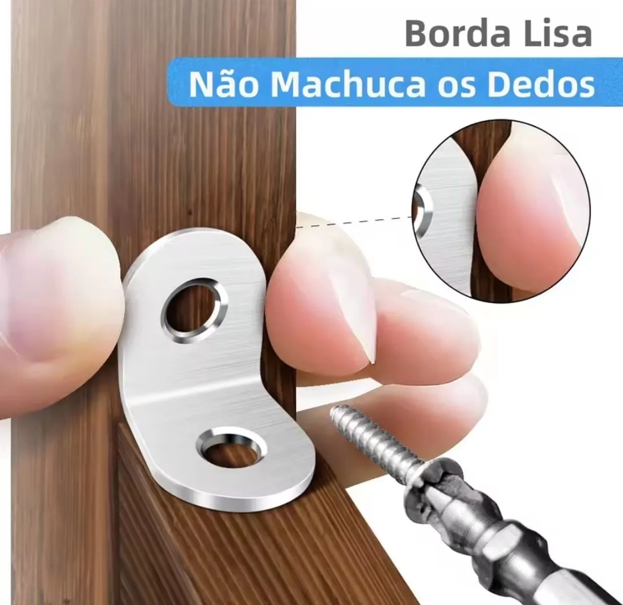 Dobradiças de canto para prateleiras 