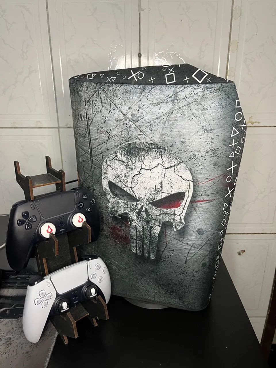 Ps5 slim + 2 jogos + 2 controles  - Foto 5