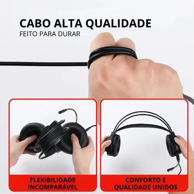 Headset Gamer Usb Aitek - Foto 3