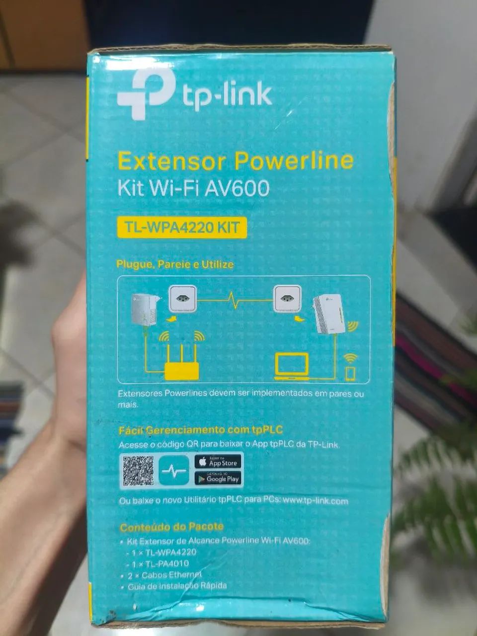 Kit Powerline Wi-Fi AV600 TP-Link - Foto 4